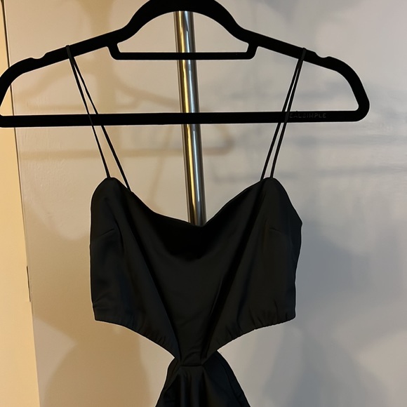 Abercrombie Black Midi Cutout Dress - Picture 3 of 8